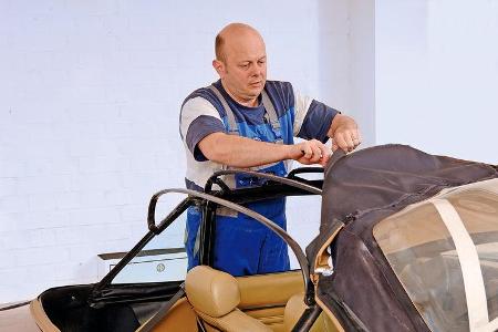 Cabrio-Verdecke, Verdecktausch