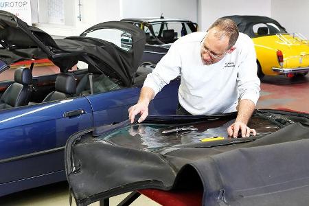 Kaputtes Cabrioverdeck, Reparatur