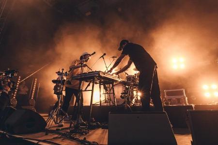 Die Band Leoniden rockten am Freitagabend die Pyramiden-Bühne