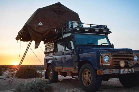Mit diesem Land Rover bereisten Lena und Ulli Westafrika