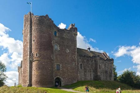 Das Doune Castle in Schottland wurde für Szenen benutzt, die in Winterfell spielen.