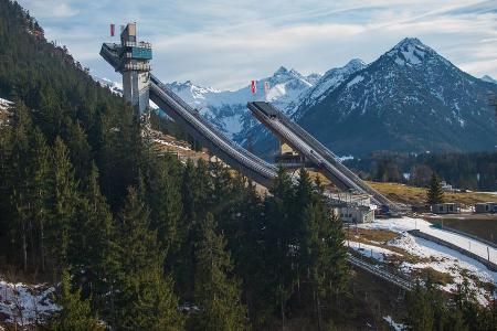 Highlight in Oberstdorf: die Skisprunganlage