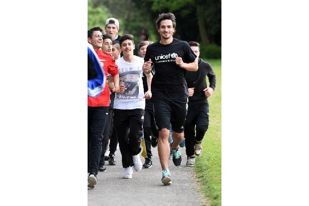 Laufen für den guten Zweck: Hier sieht man den sympathischen Kicker 2015 bei einem Charity-Lauf für UNICEF. Der Fußballer is...