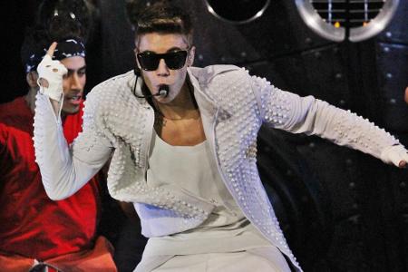 Justin Bieber gibt auf der Bühne alles