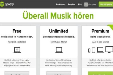 2-Klassen-Streaminggesellschaft: Wer umsonst Musik hören will, kommt um die Werbung nicht herum.(Bildquelle: PC-WELT)