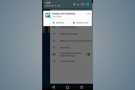 Der Dienst Nearby ermöglicht den Datenaustausch und die Kommunikation zwischen Smartphones über eine Entfernung von maximal ...