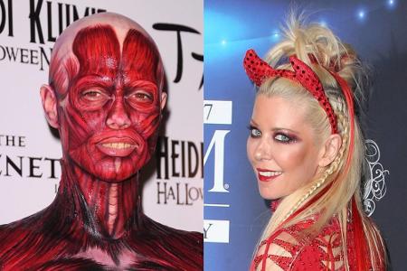 Wer mehr Zeit für sein Outfit hat, der kann sich an Heidi Klums (l.) Ensemble orientieren - eher sexy und verspielt mag es d...