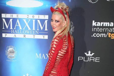 Bei der Maxim Halloween Party 2017 setzte Schauspielerin Tara Reid auf Altbewährtes: Denn teuflisch gut geht immer!
