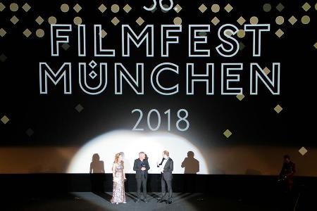 Bühnengespräch bei der Premiere von 