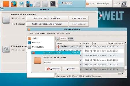 Nachdem das Ziellaufwerk in Photorec eingebunden ist, wird ein Ordner zum Speichern der wiederzustellenden Dateien angelegt.