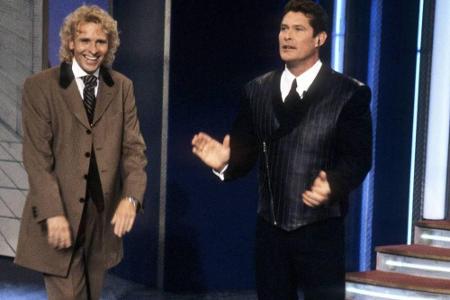 Unzählige Konzerte und TV-Auftritte hatte Hasselhoff da natürlich auch in Deutschland. Hier bei 