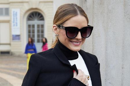 Ladylike und sophisticated: Olivia Palermo mit Cateye-Sonnenbrille