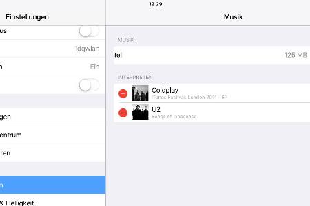 Bei iTunes erworbene Videos und Songs lassen sich über die Speicherverwaltung von iOS 10 löschen.