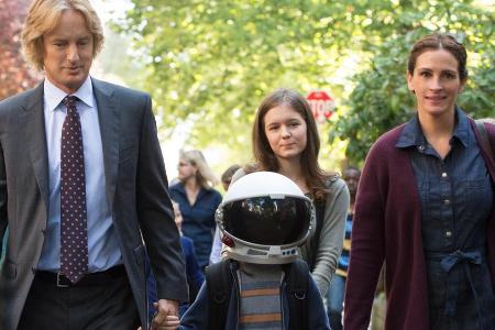 Nate (Owen Wilson), Auggie (Jacob Tremblay), Via (Izabela Vidovic) und Isabel (Julia Roberts)