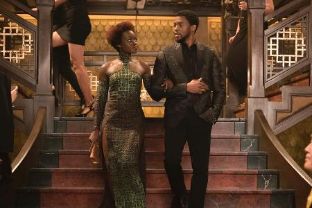 Es knistert zwischen Nakia (Lupita Nyong'o) und T'Challa (Chadwick Boseman)