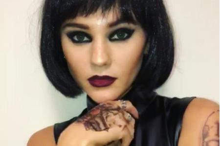 Auch die deutschen Stars lassen sich zu Halloween nicht lumpen: Stefanie Giesinger (21) verkleidet sich als sexy tätowierter...