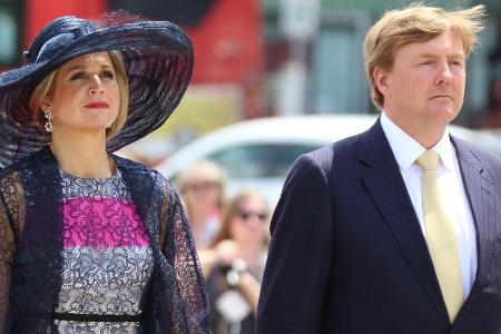 Hier glänzt vor allem die weibliche Seite: Das Königspaar der Niederlande