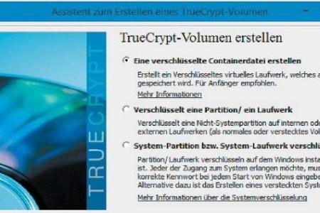 Das Erstellen eines solchen Datentresors ist auch für Einsteiger kein Problem.