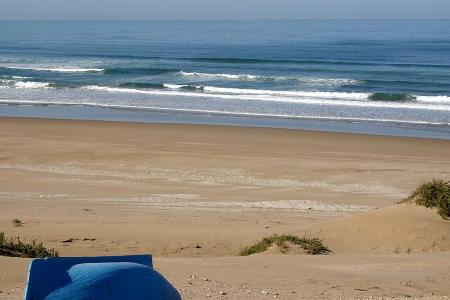 Einer der einsamen Strände außerhalb von Agadir