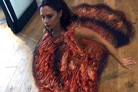 Victoria Beckham sieht man selten lachen, Humor scheint sie dennoch jede Menge zu besitzen. An Thanksgiving postete sie ein ...