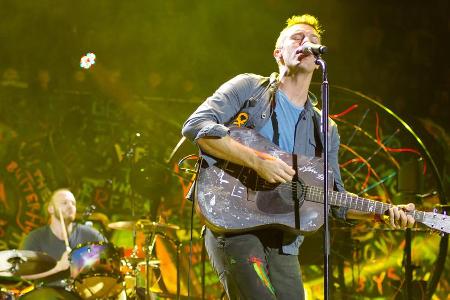 Chris Martin von Coldplay gibt bei jedem Konzert Vollgas
