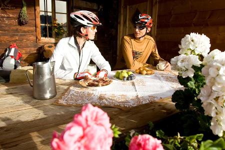 Einkehr auf der Vaude-Hütte