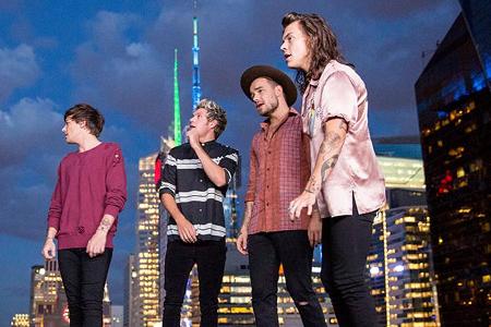 One Direction bestehen noch aus Louis Tomlinson (v.l.), Niall Horan, Liam Payne und Harry Styles