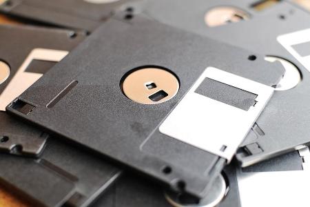 Früher wurde noch alles auf Disketten abgespeichert