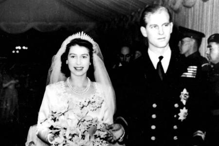 Lieutenant Philip Mountbatten heiratet 1947 Prinzessin Elisabeth
