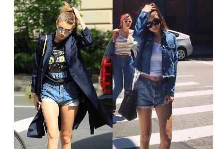 In den 1990ern waren sie zwar noch Babys - den Look lieben die Schwestern aber dennoch