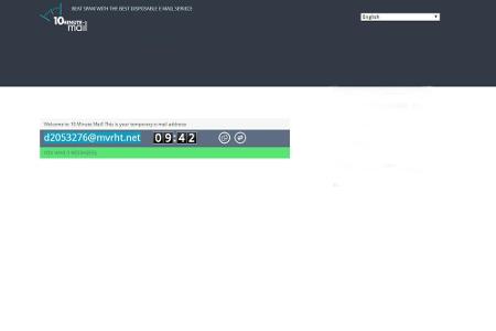 Wer zur Anmeldung auf einer unwichtigen Internetseite eine Wegwerf-Email-Adresse benötigt, der bekommt eine für zehn Minuten...