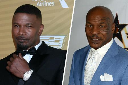Jamie Foxx (li.) wird für eine Miniserie zu Mike Tyson