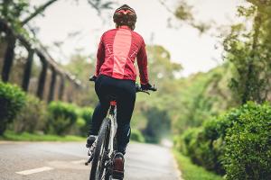 Fahrradfahren ist ein gutes Workout.