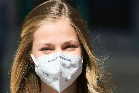 Prinzessin Leonor bei ihrem ersten Solo-Termin.