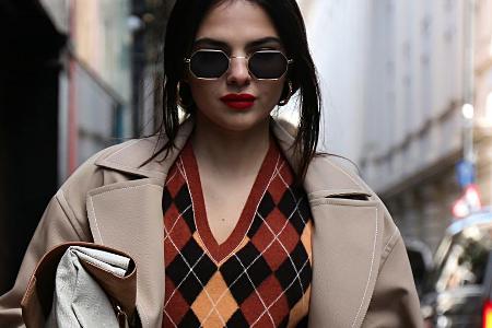 Model Doina Ciobanu im Rahmen der London Fashion Week.