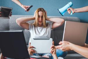 Ständige Erreichbarkeit kann stressig sein.