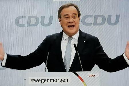 Armin Laschet auf dem digitalen Parteitag der CDU