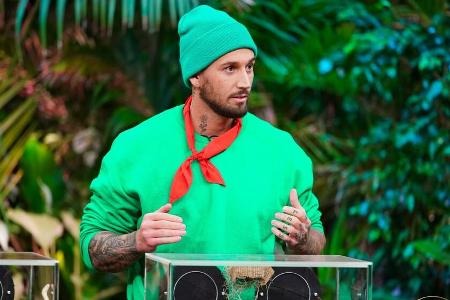 Mike Heiter gibt in der Dschungelprüfung 