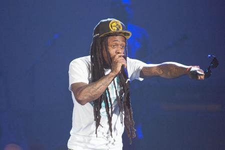 Lil Wayne bei einem Auftritt in Sacramento.