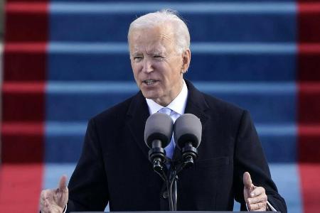 Joe Biden während seiner ersten Rede als US-Präsident