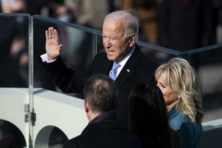 Joe Biden bei seiner Vereidigung