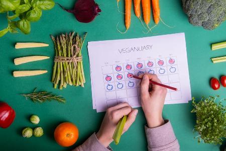 Der Veganuary ermutigt seit 2014 Menschen, es mit veganer Ernährung zu versuchen.