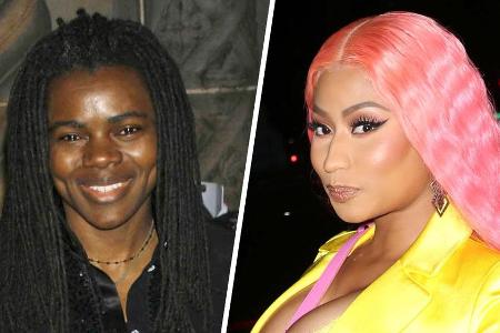 Tracy Chapman (l.) hat Nicki Minaj die Verwendung ihrer Musik verboten.