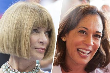 Anna Wintour (l.) kommt auf Kamala Harris' authentischen Charakter zu sprechen.
