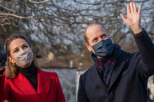 Prinz William mit Herzogin Kate, seiner Ehefrau