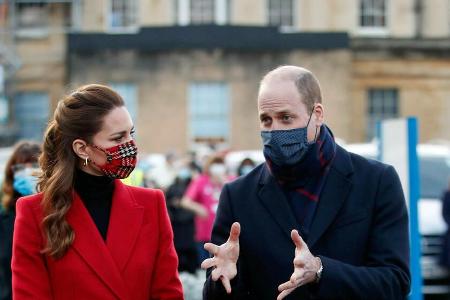 Prinz William und Herzogin Kate setzen ihre Popularität im Sinne der Impfkampagne ein.
