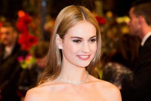 Lily James bei der Premiere ihres Films "Cinderella".