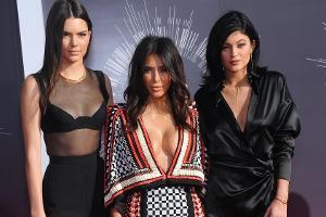 Kendall Jenner, Kim Kardashian und Kylie Jenner (v.l.n.r.) auf dem roten Teppich im Jahr 2014.