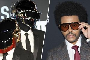 Daft Punk konnten zusammen mit The Weeknd (re.) große kommerzielle Erfolge feiern.