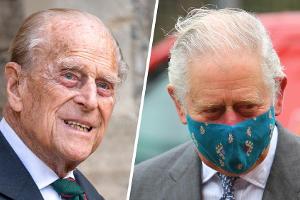 Prinz Charles (re.) hat Prinz Philip im Krankenhaus besucht.